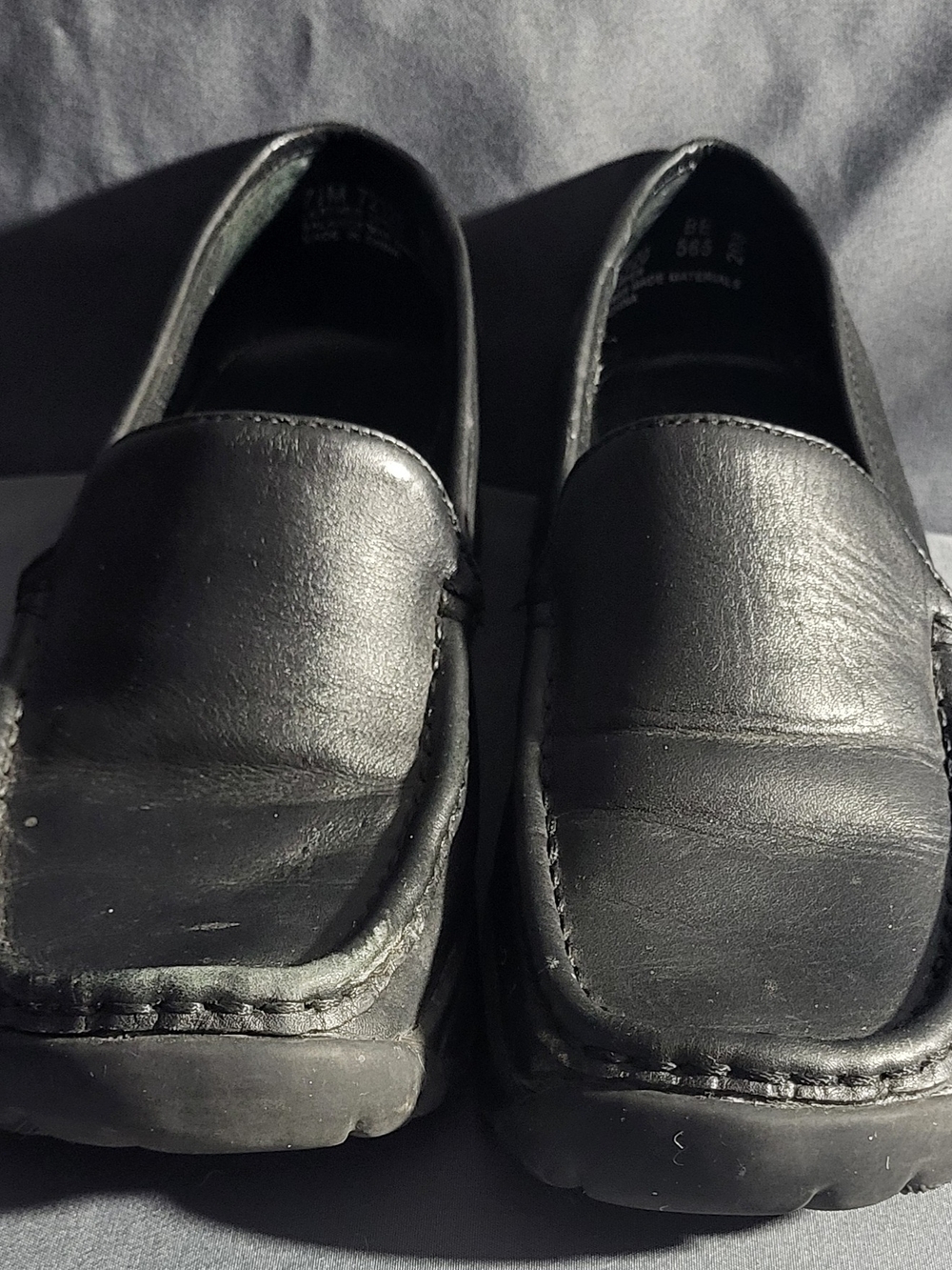 Covington Black Leather Slip-On Women's Loafers